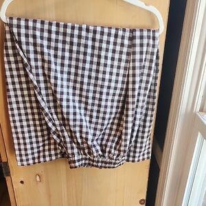 Black and White Gingham Skirt